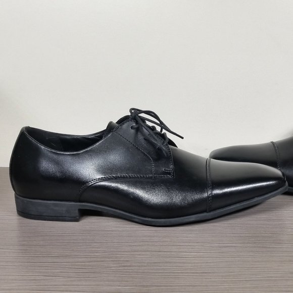 Public Opinion Jackson Cap Toe Derby, Black Leather, Mens Size 10 M - Picture 7 of 10